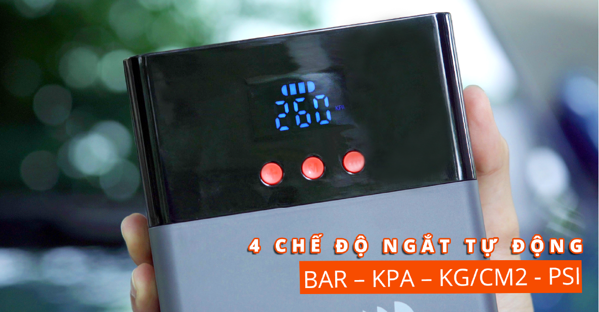 Bơm Lốp Kiêm Kích Bình ICAR P68 Đa Năng