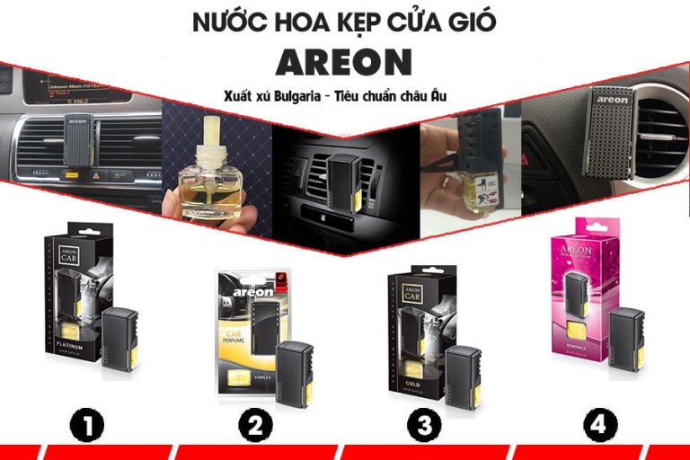 Nước Hoa Kẹp Cửa Gió Ô Tô Areon Cao Cấp Bulgaria