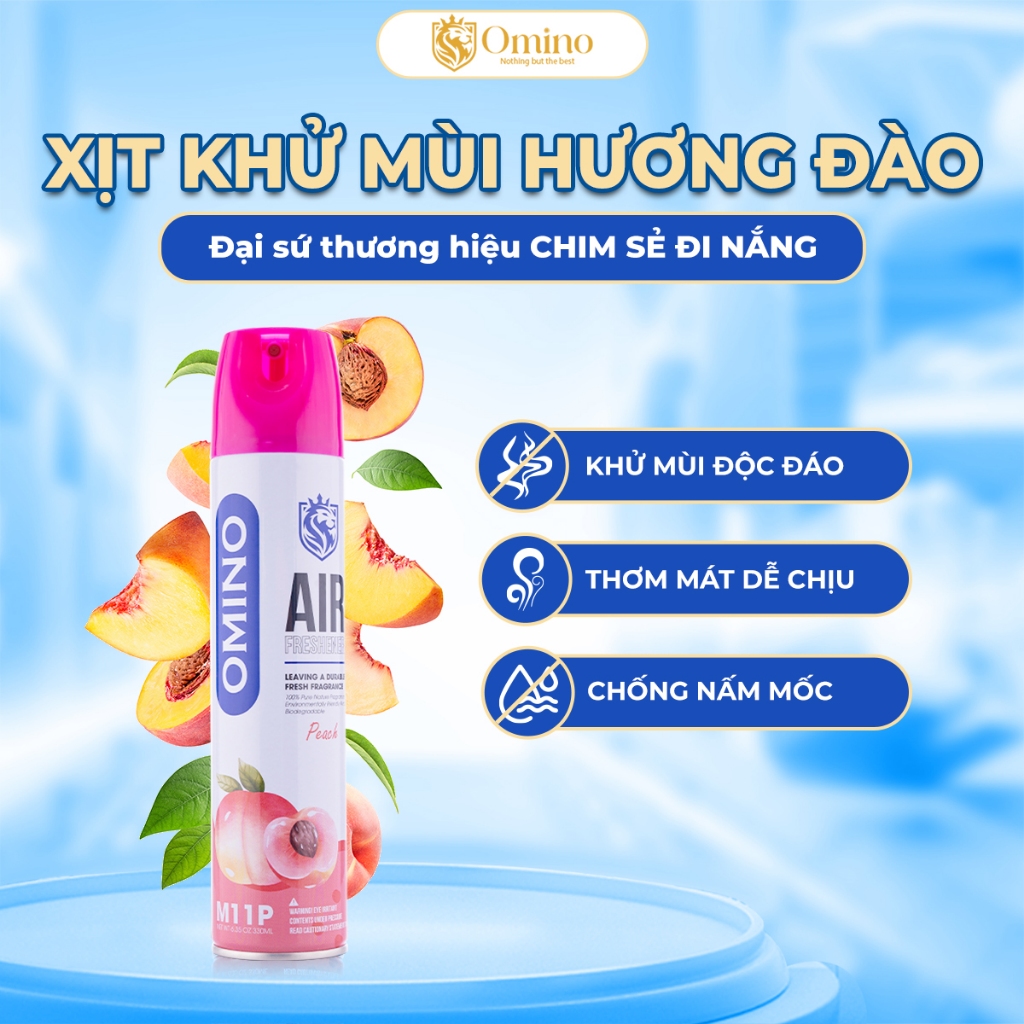 Combo Toàn Diện Omino Xịt Tẩy Đa Năng Dạng Bọt M002 650ml + Xịt Khử Mùi M11 330ml + Xịt Bóng Lốp M10 500ml Omino Vietnam